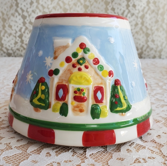 Home Interiors Gingerbread Candle Shade fits large jars, especially Contempo New - Picture 3 of 9